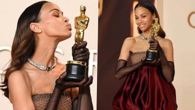 ‘My Oscar Is Gender Fluid’: Hollywood Actress Zoe Saldana Declares Her Oscar Trophy to Be Gender-Fluid With Pronouns They/Them