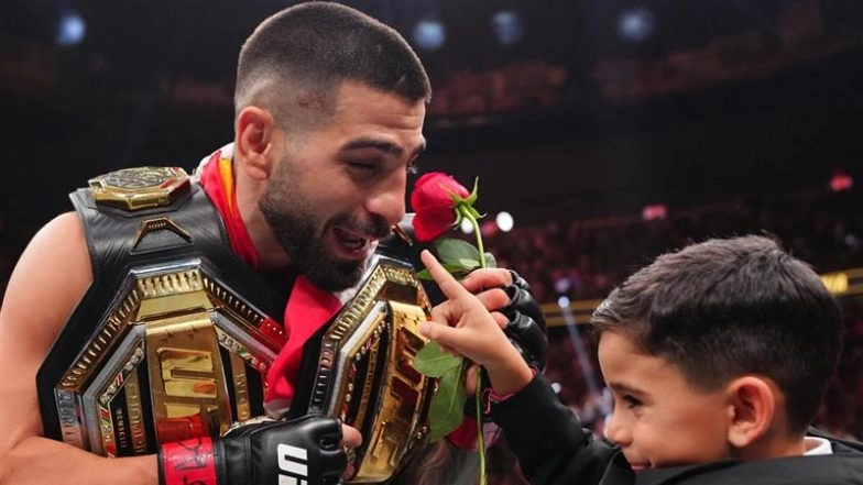 Ilia Topuria Wins UFC Lightweight Championship Title, Beats Brazilian Charles Oliveira in UFC 317 To Clinch Third Straight Knockout Victory