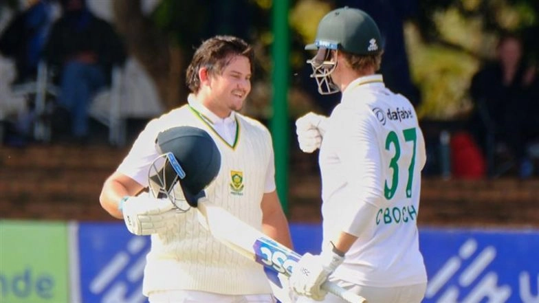 How To Watch ZIM vs SA 1st Test 2025 Day 2 Free Live Streaming Online? Get Free Telecast Details of Zimbabwe vs South Africa Cricket Match on TV