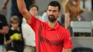 French Open 2025: Novak Djokovic Cruises Past Filip Misolic in Match Marked by UEFA Champions League Celebrations
