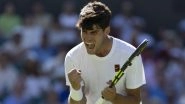 Carlos Alcaraz Pushed to Five Sets By Fabio Fognini in Wimbledon 2025 First-Round Encounter; Two-Time Defending Champion Prevails in the End