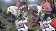 Robbery Caught on Camera in Mangolpuri: Masked Men Armed With Knives Loot Cloth Shop in Shocking Late-Night Heist in Delhi; Video Surfaces