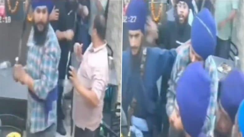 Jalandhar Horror: Group of Nihangs Attack Shopkeeper With Swords, Snatch His Gold Chain Over Delay in Chaap Order in Punjab, Probe Ordered As CCTV Video Goes Viral