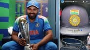 'Forever Grateful' Rohit Sharma Shares Picture of Team India Helmet Remembering His ODI Debut in 2007 (See Pic)