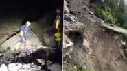 Cloudburst in Uttarkashi: 8 Workers Go Missing After Sudden Cloudburst on Barkot-Yamunotri Road in Uttarakhand Causes Heavy Damage to Hotel Construction Site (Watch Videos)