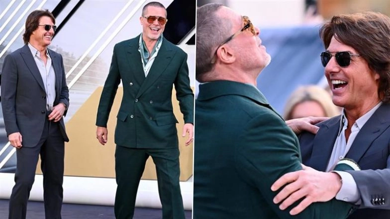 Netizens REACT As Tom Cruise and Brad Pitt Reunite at ‘F1’ Premiere