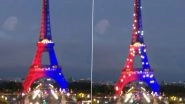 Paris&rsquo; Eiffel Tower Turns Rouge and Blue As PSG Wins Maiden UEFA Champions League Title After Beating Inter Milan in UCL 2024&ndash;25 Final (Watch Video)