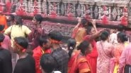 Guwahati: Devotees Throng Kamakhya Temple on 3rd Day of Ambubachi Mela in Assam (Watch Video)