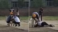 Sudden Death Caught on Camera in Firozpur: Man Collapses and Dies of Heart Attack After Hitting Six During Cricket Match in Punjab, Disturbing Video Goes Viral