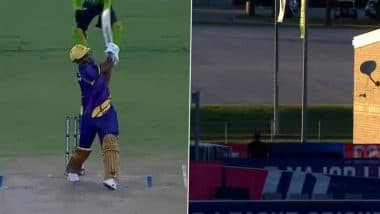Out of the Park! Andre Russell Slams Jasdeep Singh for Monstrous 97 Metre Six During LA Knight Riders vs Seattle Orcas MLC 2025 Match (Watch Video)