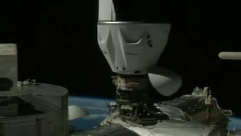 Axiom Mission 4 Docking: SpaceX Dragon ‘Grace’ Carrying Astronaut Shubhanshu Shukla Docks at International Space Station; To Become First Indian To Reach Orbiting Lab (Watch Video)