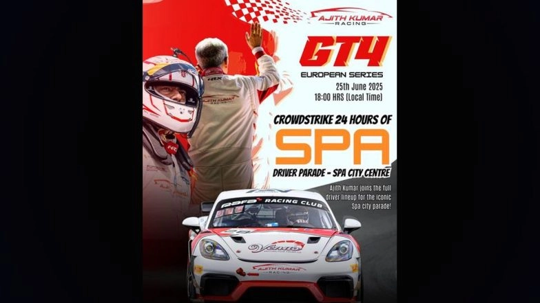 GT4 European Series Race: Ajith Kumar to Participate in CrowdStrike 24 Hours of Spa 2025 Driver Parade