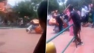 Joyride Turns Into Nightmare in Solapur: 1 Dead, 4 Injured After Octopus Ride Collapses Mid-Air at Sayajiraje Water Park in Akluj; Shocking Video Surfaces