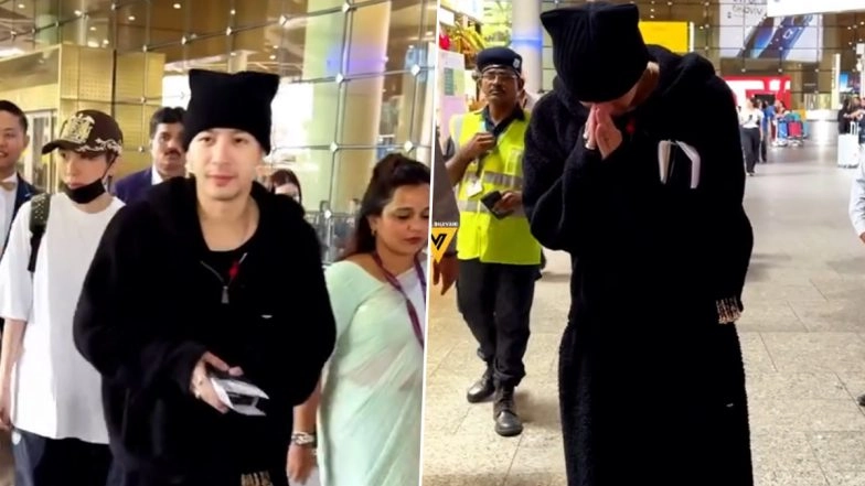 Jackson Wang Arrives in Mumbai To Promote His Upcoming Album ‘Magic Man 2’; K-Pop Star Wins Hearts With ‘Namaste’ Gesture at Airport (Watch Video)