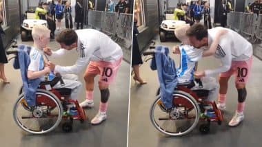 Lionel Messi Meets, Hugs Specially-Abled Fan Ahead of Inter Miami vs Porto FIFA Club World Cup 2025 Match (Watch Video)