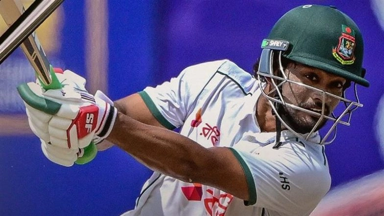 Najmul Hossain Shanto Becomes First Bangladesh Captain To Score Back-to-Back Test Tons in a Match, Achieves Feat During SL vs BAN 1st Test 2025