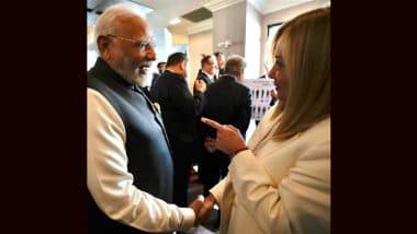 ‘India-Italy Friendship Will Grow Stronger’: PM Narendra Modi Reacts As Giorgia Meloni Shares Photo of Their Meeting at G7 Summit 