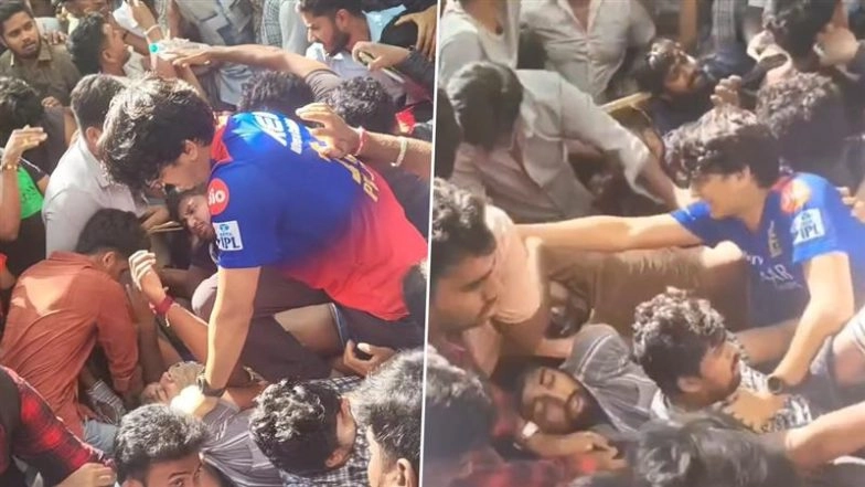 Bengaluru: Stampede at Chinnaswamy Stadium As Fans Gather in Large Numbers To Celebrate RCB Win in IPL 2025, 3 Including Child Feared Dead (Watch Videos)