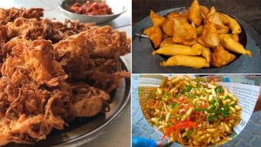 Monsoon 2025 Recipes: From Moong Dal Khichdi To Crispy Onion Pakoras, Crispy and Cozy Meals To Enjoy the Rainy Weather and Satisfy Your Cravings (Watch Videos)