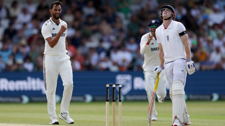 IND vs ENG 1st Test 2025: Prasidh Krishna Registers Unfortunate Record During Expensive Three-Wicket Spell at Leeds