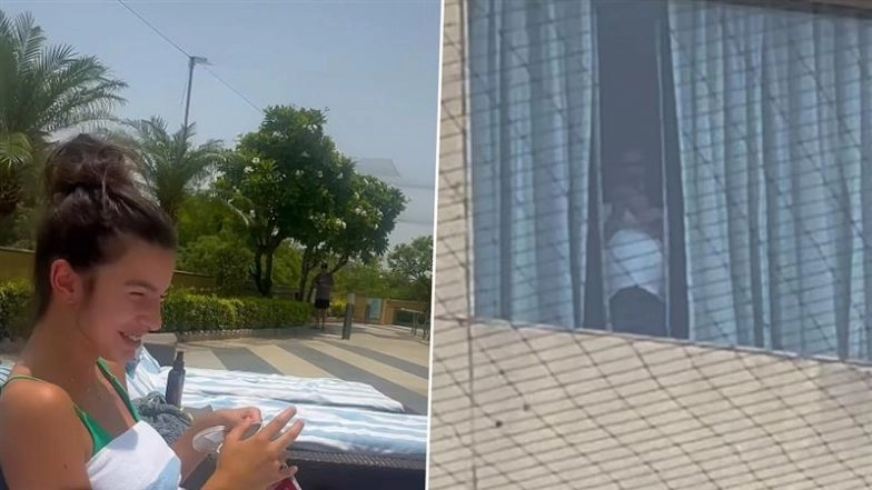 ‘Someone Is Filming Us’: American Tourists Rory and Sage Share Disturbing Video of Man Allegedly Recording Them While Sunbathing at Gurugram Hotel