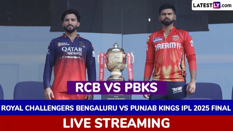 Where to Watch Royal Challengers Bengaluru vs Punjab Kings IPL 2025 Live Streaming Online?