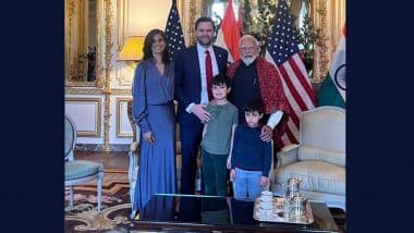 US Second Lady Usha Vance Recalls Meeting With PM Narendra Modi, Says Kids Put Him in ‘Grandfather Category’ (Watch Video)