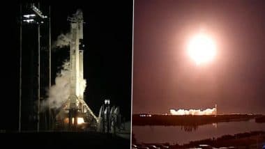 Axiom Mission 4 Launch: Axiom-4 Mission Crew With Indian Astronaut Shubhanshu Shukla Lifts Off to ISS Aboard SpaceX Dragon Spacecraft From NASA’s Kennedy Space Center in Florida (Watch Video)
