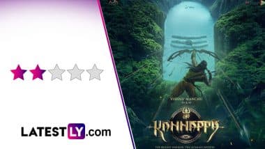 ‘Kannappa’ Movie Review: Vishnu Manchu’s Mythological Saga Is an Exhausting Watch Despite Akshay Kumar, Prabhas and Mohanlal’s Star Cameos (LatestLY Exclusive)