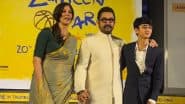 ‘Sitaare Zameen Par’ Premiere: Aamir Khan and His Girlfriend Gauri Spratt Pose Hand-in-Hand Alongside Actor’s Son Azad Rao Khan; Video Capturing the Family Moment Goes Viral – WATCH