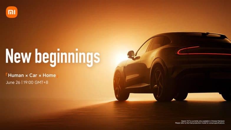Xiaomi YU7 Launch on June 26; Check Expected Specifications and Features