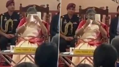 President Murmu Overwhelmed With Emotion As Visually Impaired Children Sing Song on Her Birthday