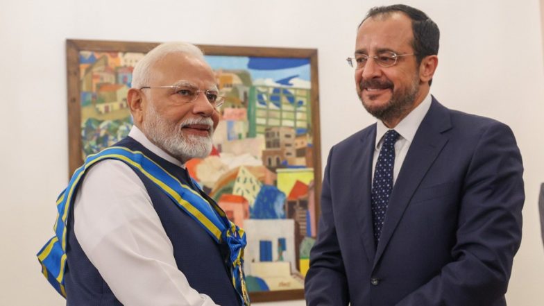 PM Narendra Modi Awarded Highest Civilian Honour of Cyprus