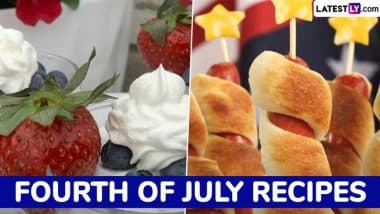 Fourth of July 2025 Recipes: From Star-Spangled Cupcakes to Firecracker Hot Dog Twists, Delicious 4th of July Recipes To Prepare at Home on US Independence Day (Watch Videos)