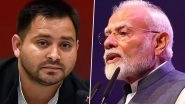 &lsquo;Will You Accept This Request&rsquo;: Tejashwi Yadav Fires 12 Sharp Questions Ahead of PM Narendra Modi&rsquo;s Bihar Visit, Asks If Prime Minister Will Respond