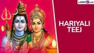 Hariyali Teej 2025 Vrat Katha: Here's the Sacred Legend of Shravan Teej That Celebrates the Divine Union Between Lord Shiva and Goddess Parvati