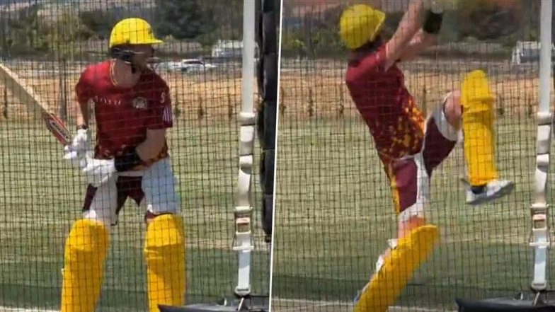 Adam Milne Hits Suryakumar Yadav’s Supla Shot While Practicing In Nets For Texas Super Kings Ahead Of Major League Cricket 2025 (Watch Video)