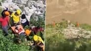 Rudraprayag Road Accident: One Dead, 10 Missing As Bus Carrying 18 People Plunges Into Alaknanda River in Uttarakhand; Rescue Operation Underway (Watch Video)