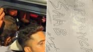 Shreyas Iyer Signs Poster With 'Sarpanch Saab' Written, Punjab Kings IPL 2025 Captain Gives Autograph To Fan Waiting Outside (Watch Video)