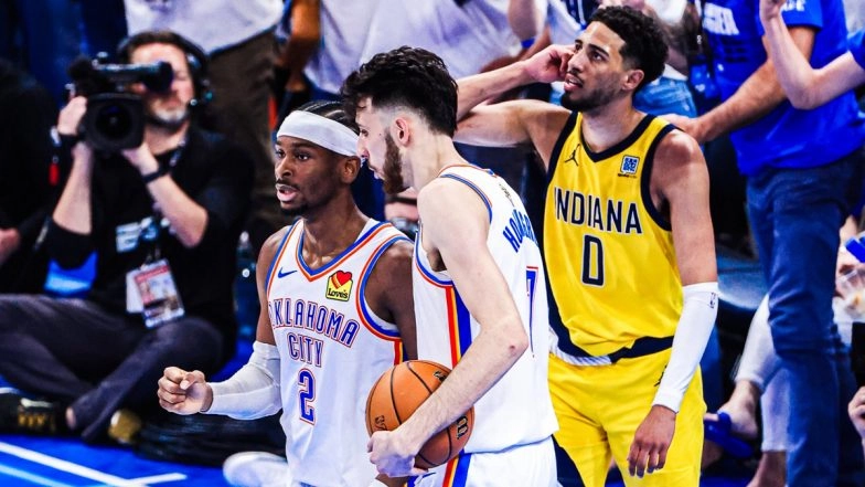 Oklahoma City Thunder Take 3-2 Lead in NBA 2024-25 Finals, Heroics From Jalen Williams Help Hosts Beat Indiana Pacers 120-109 in Game 5