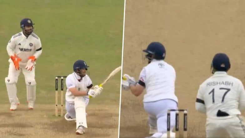 Ben Duckett Plays Audacious Reverse-Sweep to Ravindra Jadeja, Hits Him For Six During IND vs ENG 1st Test 2025 (Watch Video)
