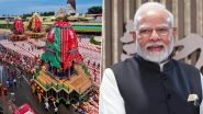 Jagannath Rath Yatra 2025: PM Narendra Modi Greets People on Occasion of Lord Jagannath&rsquo;s Annual Ratha Yatra; Prays for Happiness and Prosperity