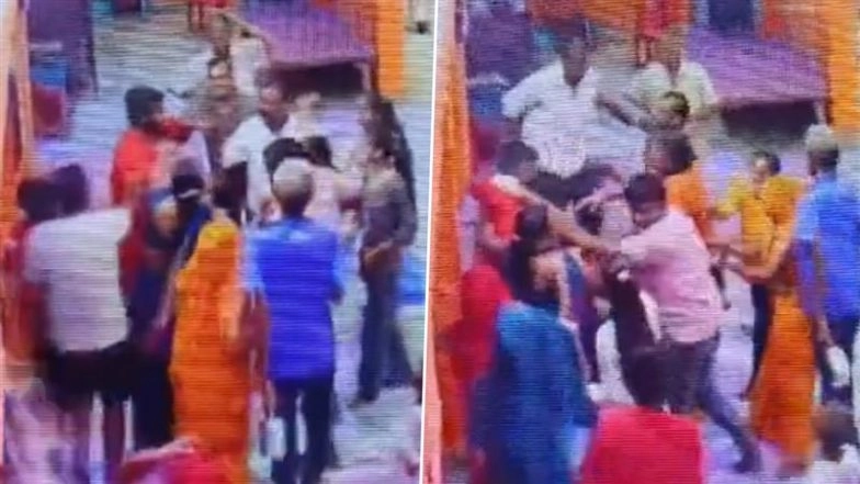 Fatehpur Shocker: Devotees Thrash Priest and His Son Over 2 Extra Laddoos Taken From Prasad at Hanuman Mandir in Khaga; Probe Ordered As Video Goes Viral