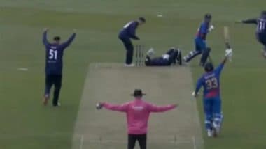 SCO vs NEP ICC CWC League 2 Match Last Ball Video: Watch Dramatic Moment As Wide Ball Helps Nepal Win By 1 Wicket on Final Ball
