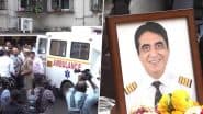 Air India Plane Crash: Captain Sumeet Sabharwal’s Mortal Remains Handed Over to Family in Mumbai (Watch Videos)