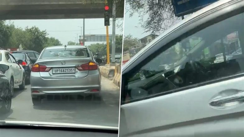 Noida: Man Stops Car at Red Signal To Get Beer, Gets Fined After Video Goes Viral