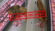 Lion Storms Into Grocery Store in South Africa? AI-Generated Video of the Wild Animal Eating Meat Inside Store Misleads the Internet (Watch)