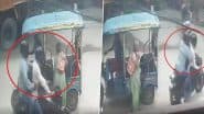 Chain Snatching Caught on Camera in Noida: 2 Bike-Borne Miscreants Snatch Elderly Woman’s Chain in Sector 53; CCTV Video Surfaces