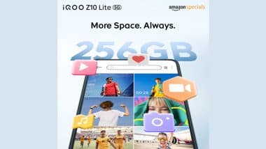 iQOO Z10 Lite 5G Storage Specifications Revealed Ahead of Launch in India on June 18; Check Expected Price and Other Details