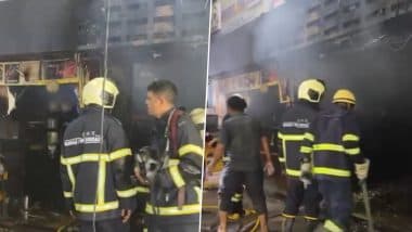 Mumbai Fire: Blaze Erupts at Shop Inside Churchgate Railway Station; No Injuries Reported (Watch Video)
